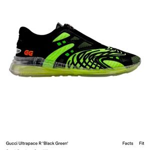 Gucci Ultrapace Black/Green Men 10